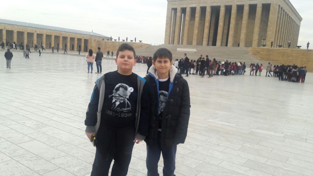 Oğuzkaan Koleji Öğrencileri Anıtkabir'de, "ATAM İZİNDEYİZ"