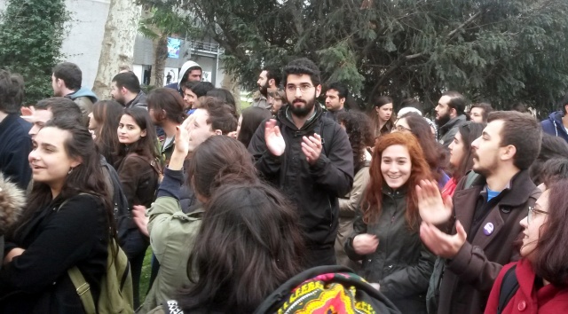 Bilgi Üniversitesi'ne saldırı protesto edildi